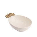 Bowl Blanco Forma Piñas 22,5cm