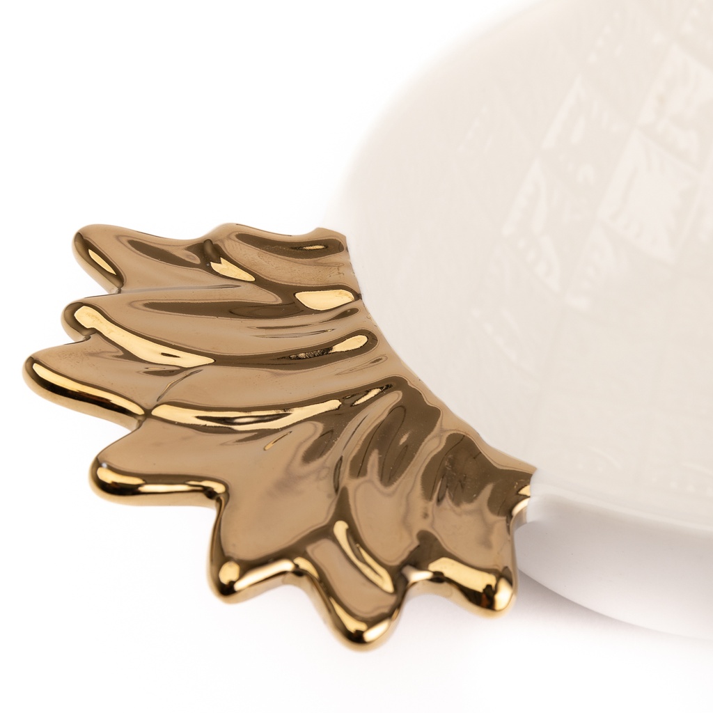 Bowl Blanco Forma Piñas 22,5cm