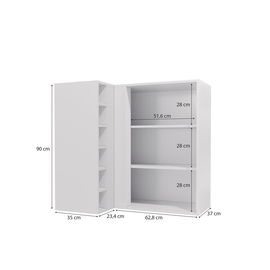 Aéreo Esquinero Maxxi 1 Puerta 98cm
