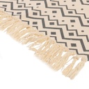 Bajada de Cama Etnica Blanca 60X90cm