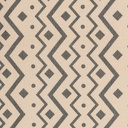 Bajada de Cama Etnica Blanca 60X90cm