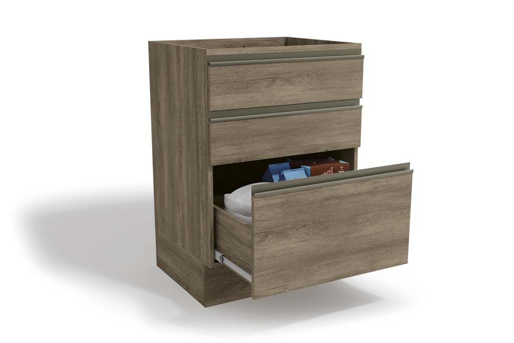 Base Cocina Maxxi 3 Cajones 60cm