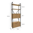 Estante Industrial Alto 4 Puertas