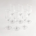 Juego de 6 Copas de Champán Flauta 200ml JX006