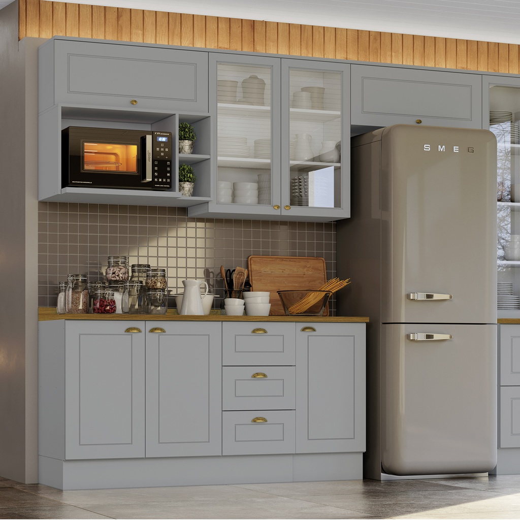 Aéreo cocina Americana gris 80cm