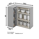 Aéreo esquinero Americana gris 94cm