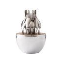Juego de cubiertos 24 pzas acero inox HP