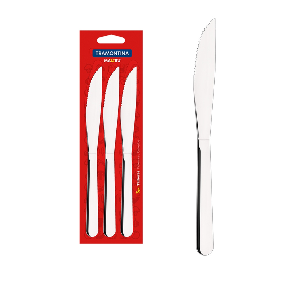 Juego 3 cuchillos para asado
