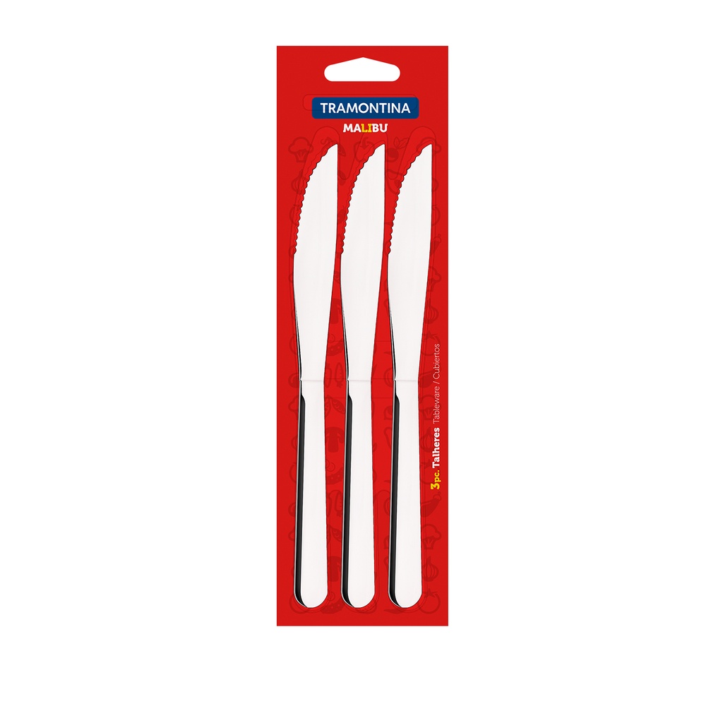 Juego 3 cuchillos para asado