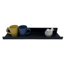 Repisa deco metal negro