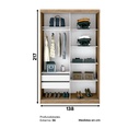 Closet Las Vegas Nogueira/Off White 2 puertas