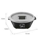 Contenedor alimentos negro 350ml