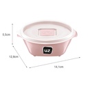 Contenedor alimentos rosa 350ml