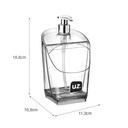 Dispensador jabón porta esponja clear