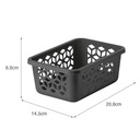 Canasto organizador negro 1.5L
