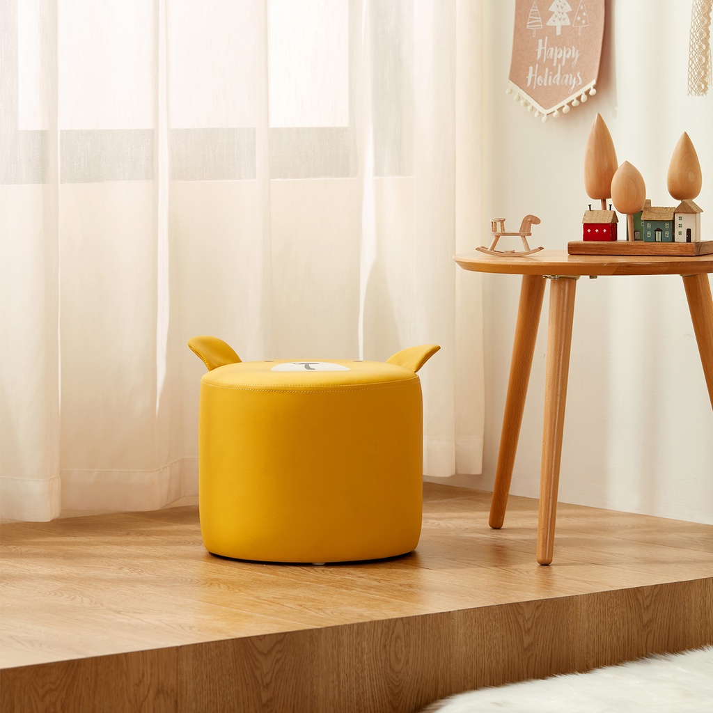 Pouf infantil amarillo