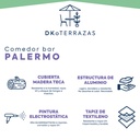 Comedor bar 4 sillas Palermo