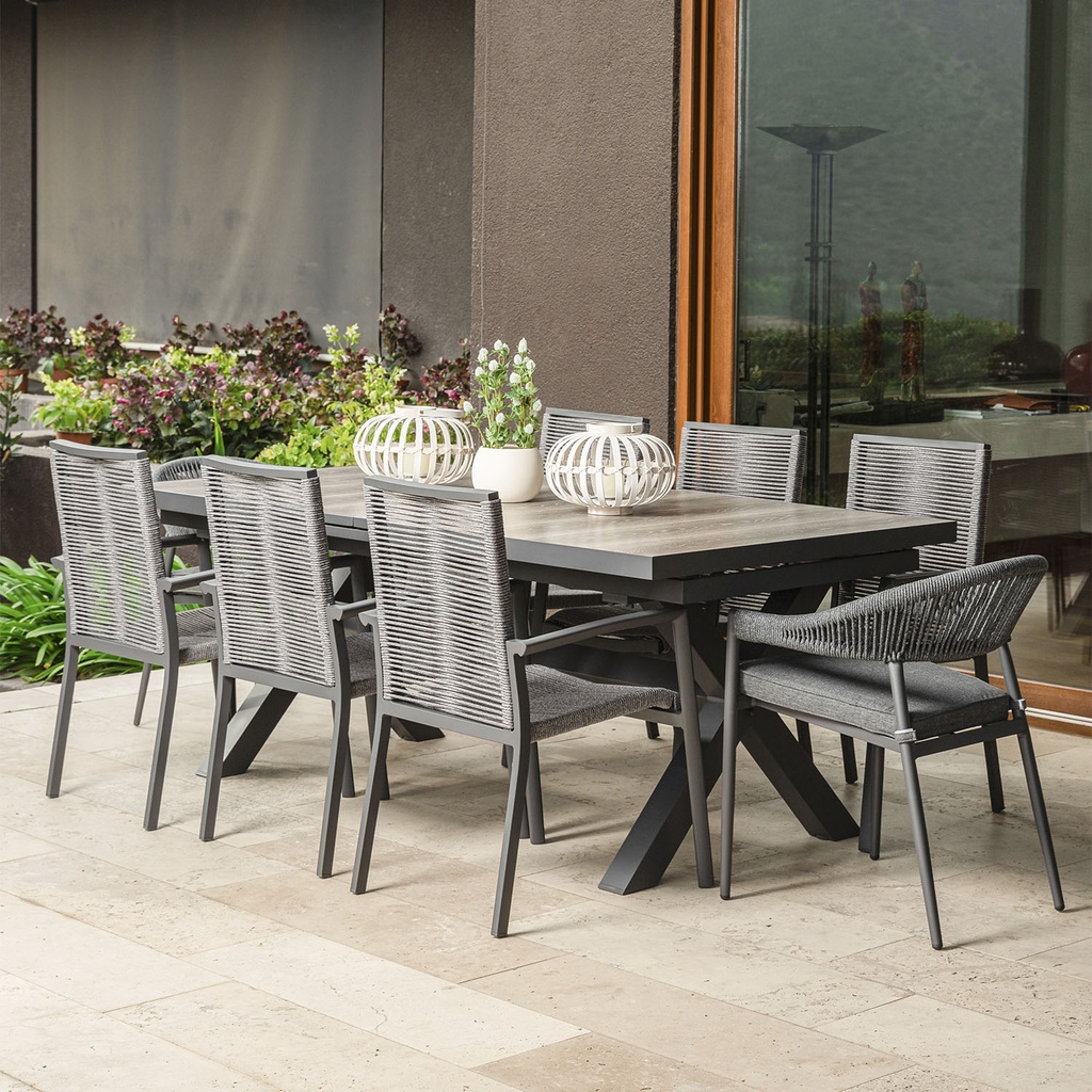 Mesa terraza extendible Sultán 202-263cm