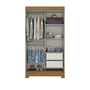 Closet Mondaí negro-blanco 2 puertas