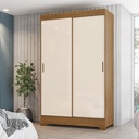 Closet Mondaí negro-blanco 2 puertas