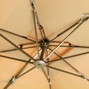 Quitasol cuadrado blanco 3x3m + Base quitasol 130L
