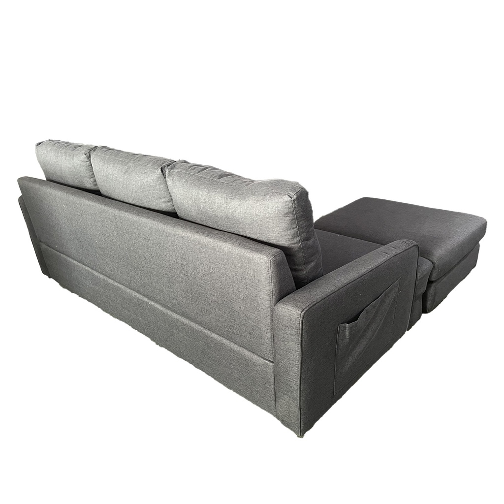 Sofá seccional Mauricio gris oscuro