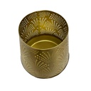 Porta velas dorado 15cm
