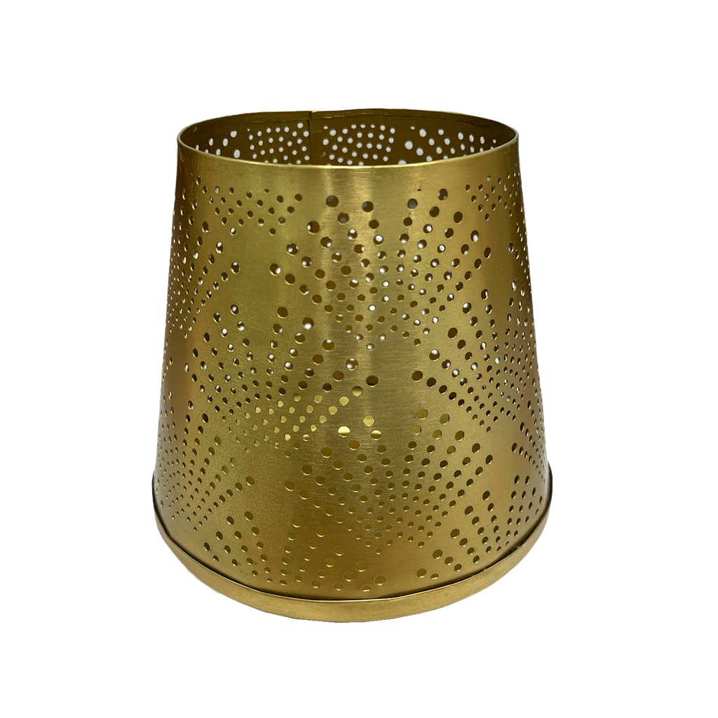 Porta velas dorado 15cm