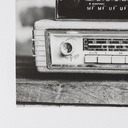 Canvas B&W retro 2 35x5cm