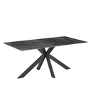 Mesa comedor 6 puestos Verona negro 