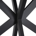 Mesa comedor 6 puestos Verona negro 