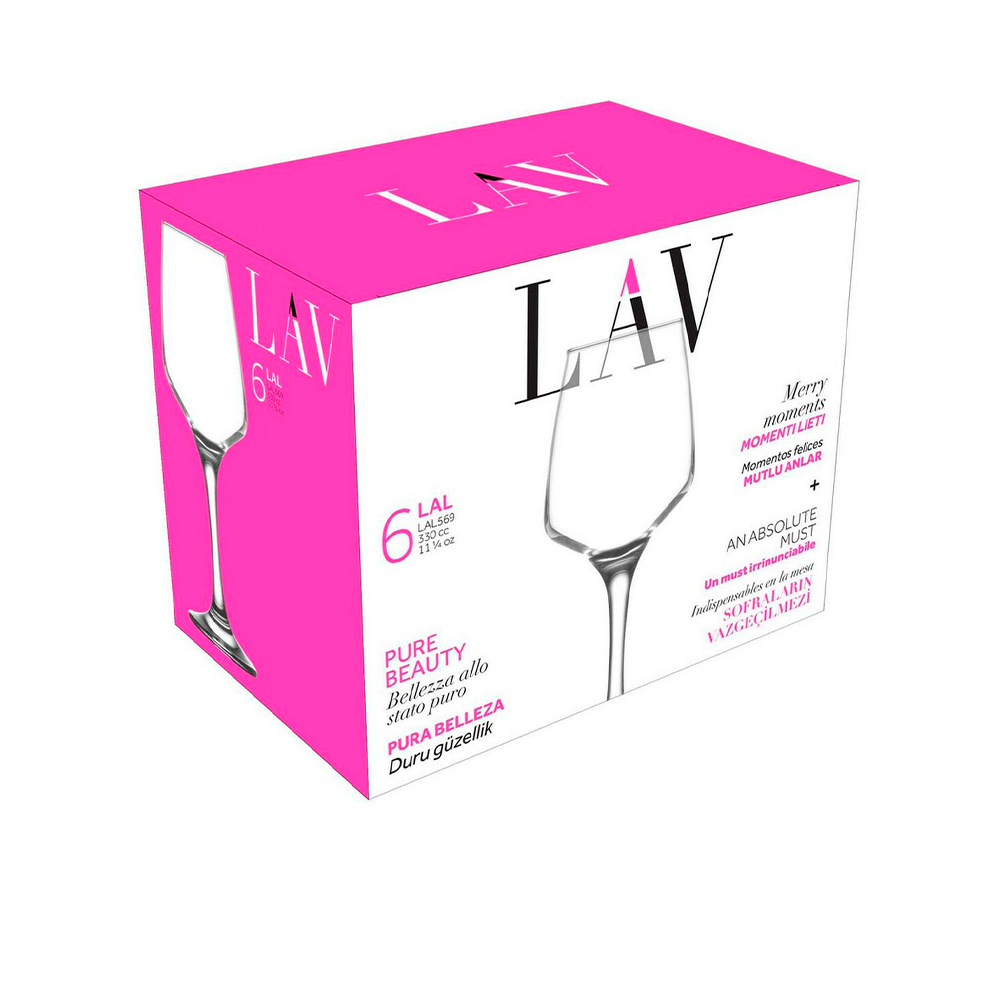 Copa vino 330ml set de 6