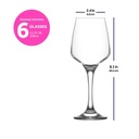 Copa vino 330ml set de 6