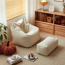Pouf Evan blanco + ottoman