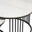 Mesa centro Ferrara set de 2 blanco