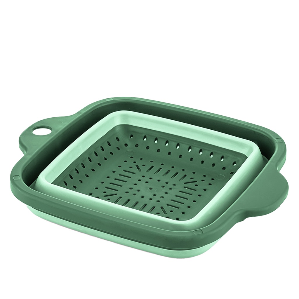Colador plegable 25x21cm verde