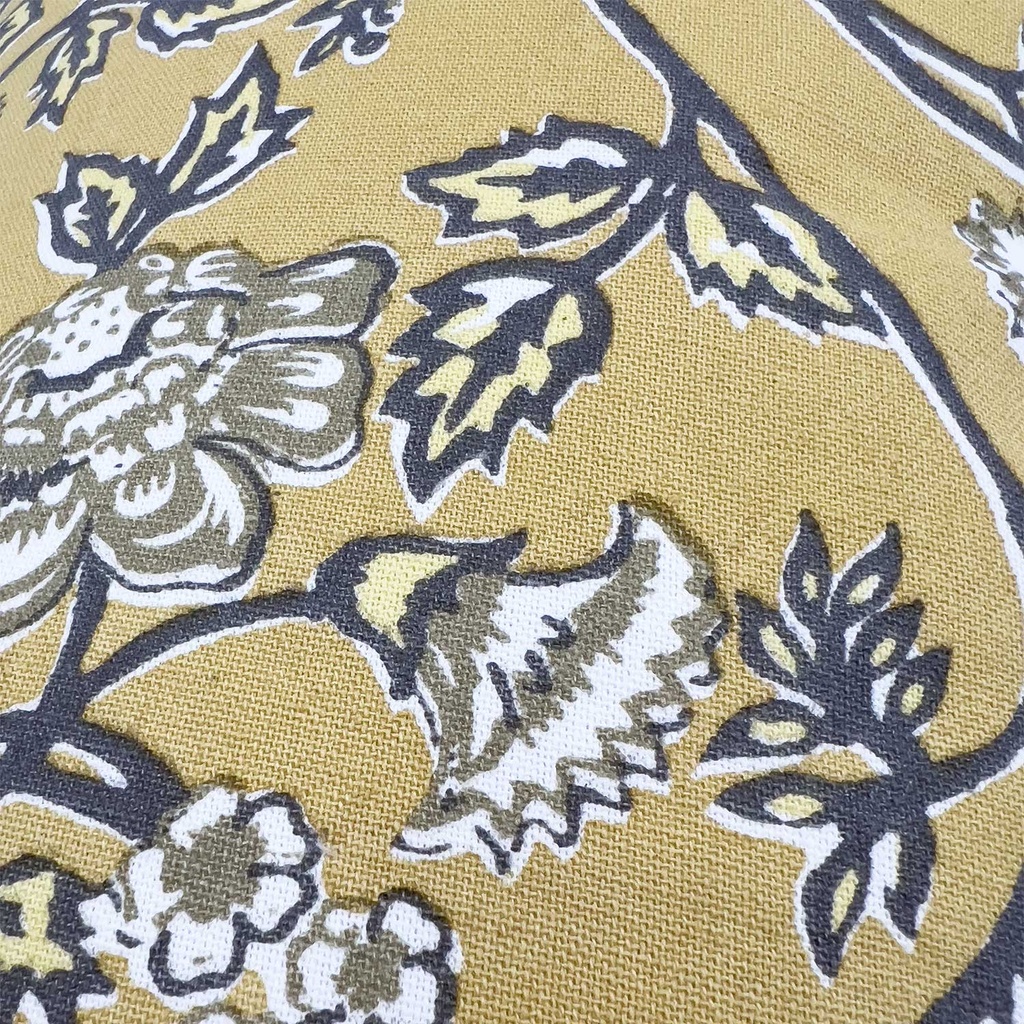 Cojín print flor amarillo 45x45cm