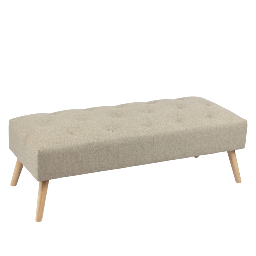 Banqueta Francesa Velvet Beige