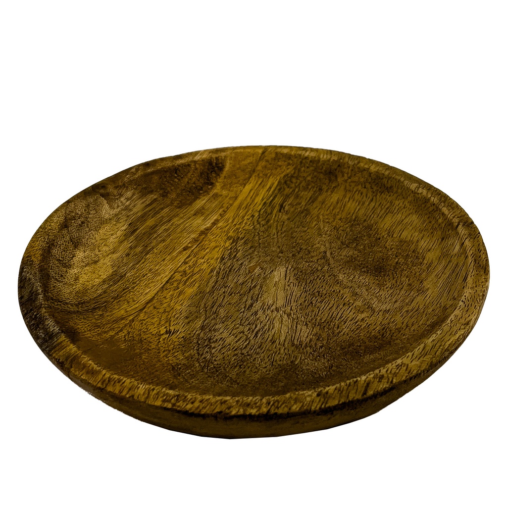 Plato madera tostado 15cm