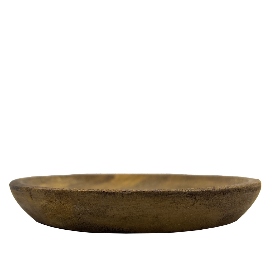 Plato madera tostado 15cm