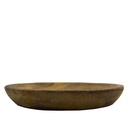 Plato madera tostado 15cm