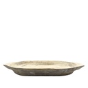 Ensaladera madera blanca 42x21x5cm