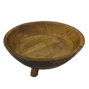 Ensaladera madera tostada 23x23x10cm