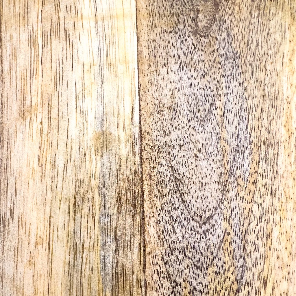 Plato doble madera tostado 30x15x3,5cm  