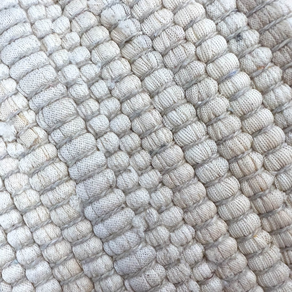 Cojín Trapillo Algodón Blanco 30x50cm