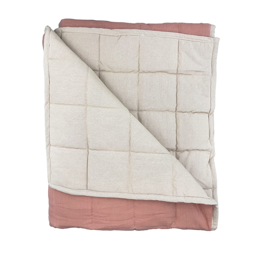 Piecera gasa rosa 90x210cm