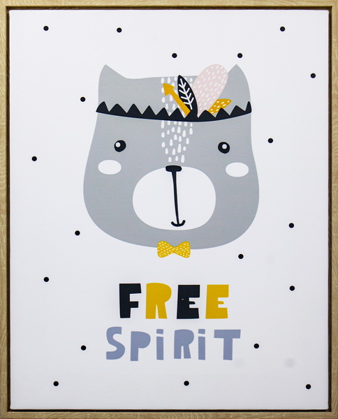 Canvas oso free Spirit 40x50cm