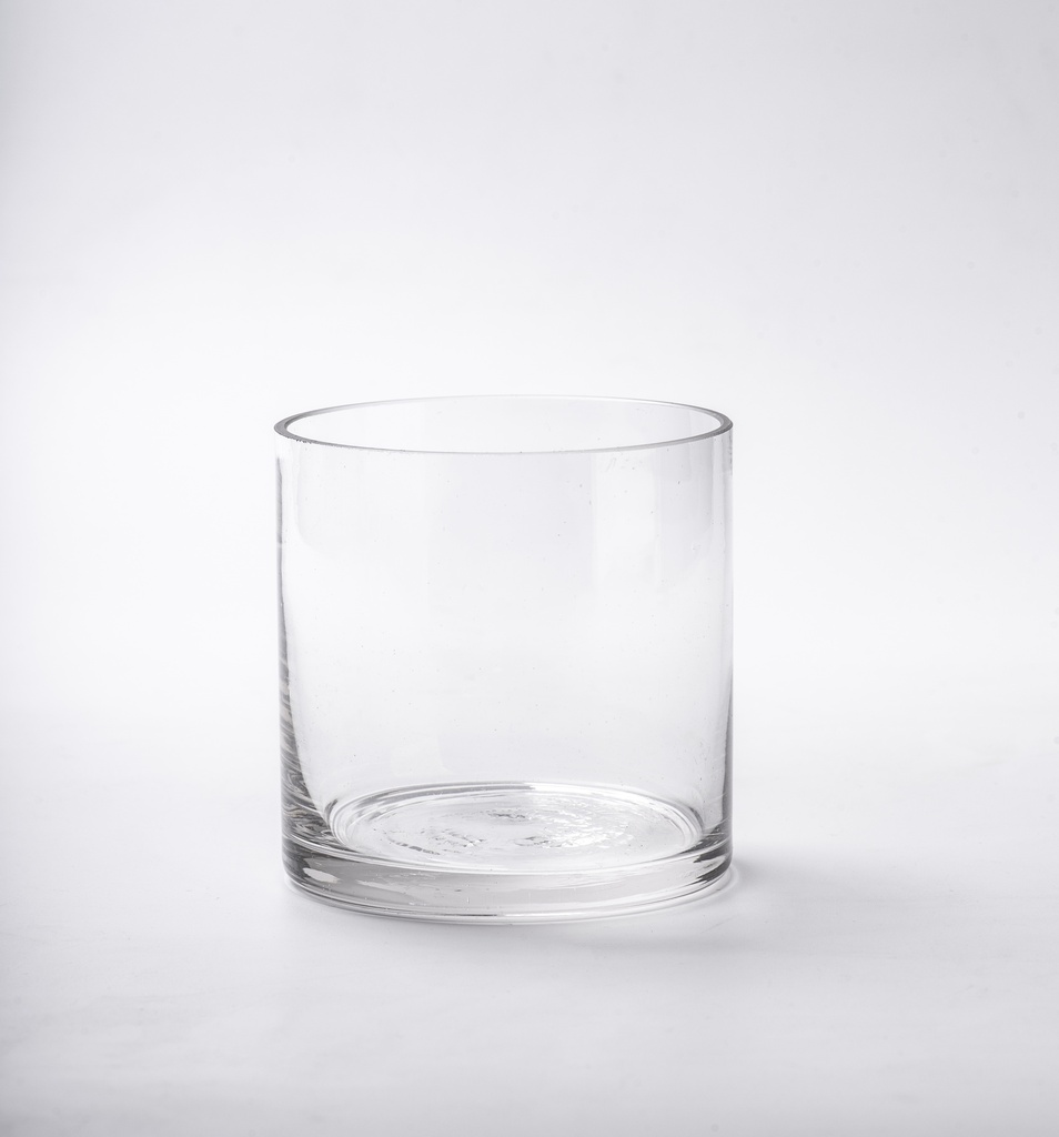Florero vidrio cilindro 10cm