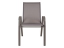 Silla Terraza textileno aluminio gris alto 93 cm