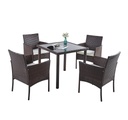Juego Comedor Terraza 4 sillas Marbella